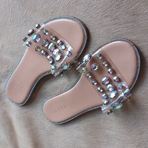 Akira Rhinestone Sandals